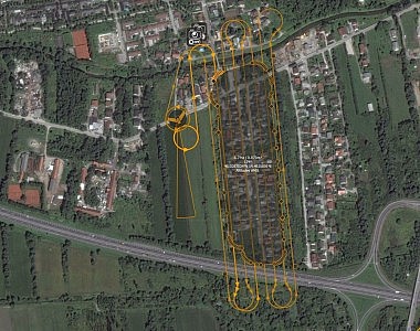 Monitoring the space utilisation in Ljubljana using a small drone