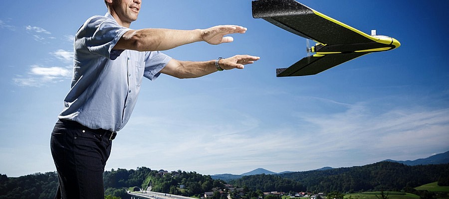 What are the capacities of senseFly eBee unmanned aerial vehicle?