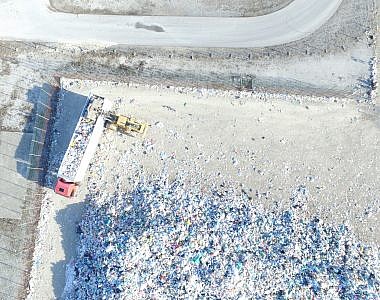 Calculating the volume of waste fractions at the Ljubljana Regional Waste Management Centre