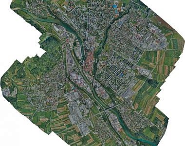 Updating the raster layer of the Kranj municipality spatial information system