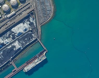 Aerial survey and production the orthophoto mosaic of the Port of Koper