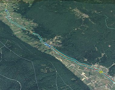 Taking aerial photos and creating an orthophoto plan of the Kompolje – Pri Cerkvi-Struge road