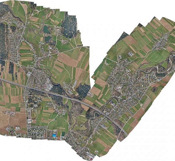 New orthophoto maps for updating the raster layer of the Kranj municipality spatial information system